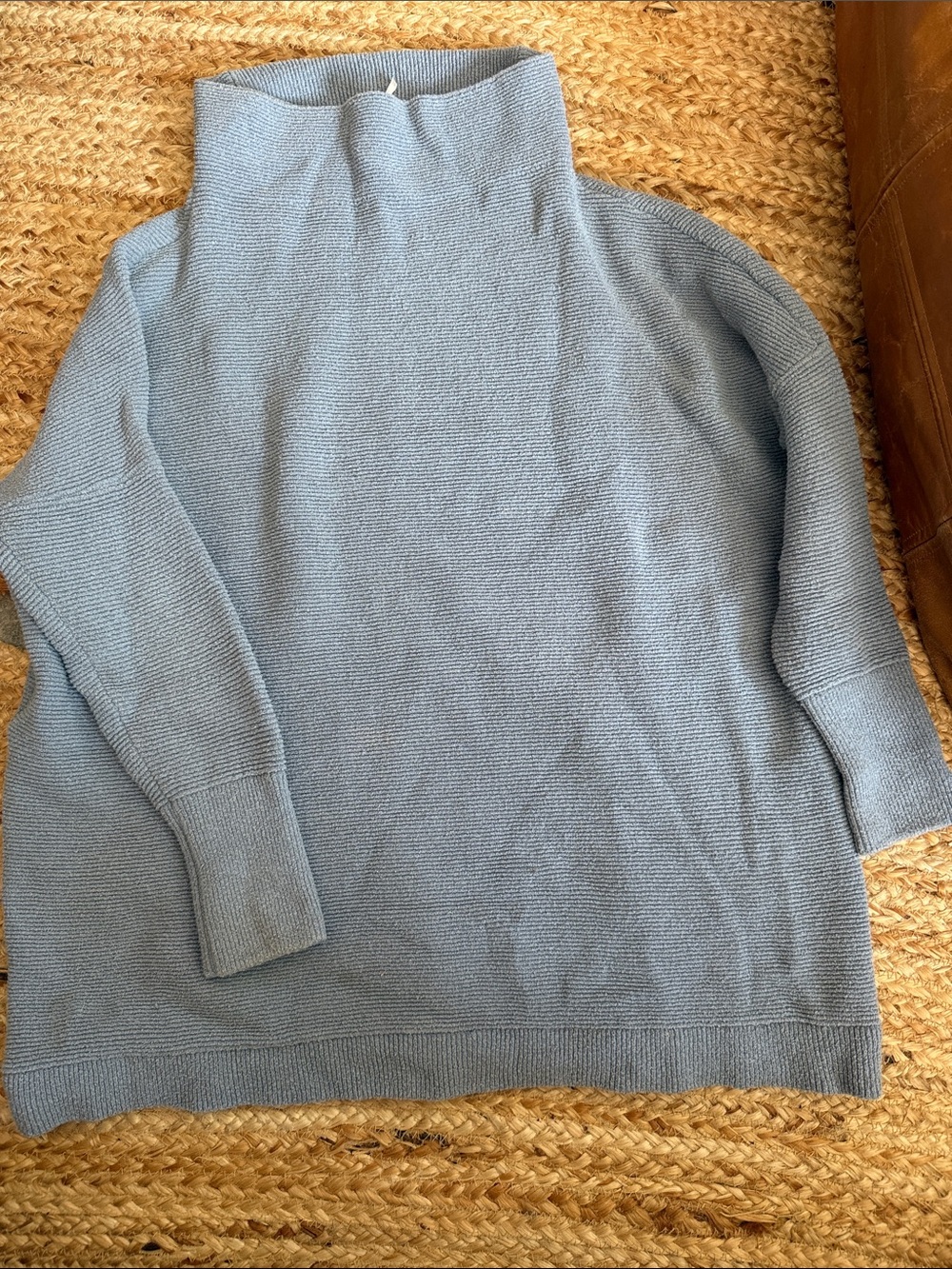 Free People Dusty Blue Knit Sweater